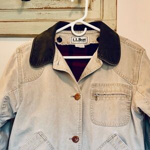 Vintage L.L. Bean Barn Coat, Wool Lining, Women’s Size S, 1980’s Style